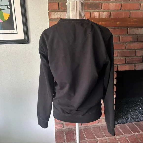 Prada Men’s Technical Crew Neck Logo Sweatshirt in Black Sz M - Picture 6 of 10